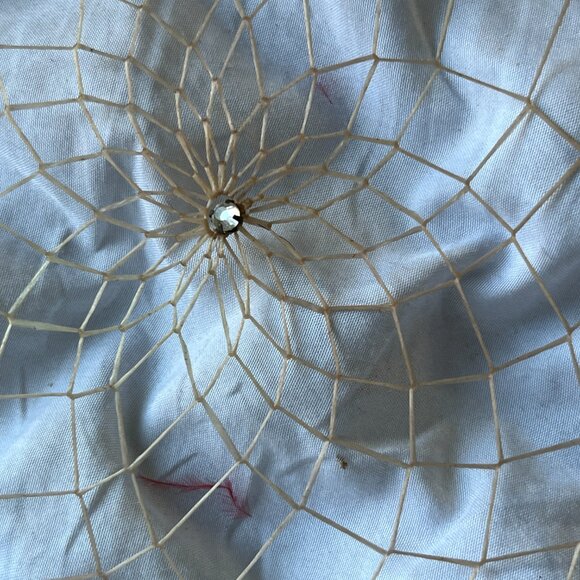 Lot of 5 Dreamcatcher Style Wall Hangings Leather Wrapped Hoops Beads & Feathers - Picture 5 of 10